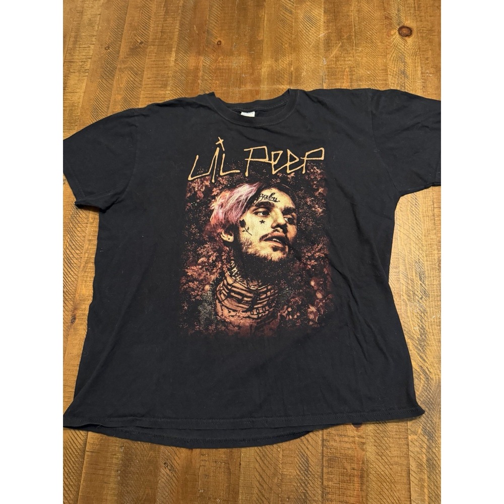 Lil Peep Rap GothBoiClique Goth Hip-Hop Music Shirt Concert Tribute Tour Size XL